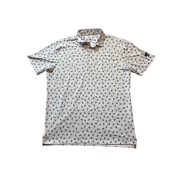 Johnnie-O Collared Polo shirt, men's size XL, Surfer Print, preppy golf - Picture 1 of 9